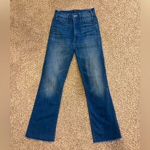 MOTHER High Rise The Hustler Ankle Fray